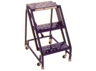 Steel Rolling Warehouse Ladder - 4 Step