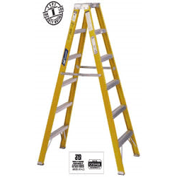 Pioneer™ Fiberglass Twin Front Ladder 8' - FM2008